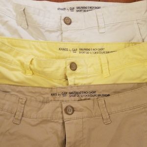 Gap Khakis Girlfriend Shorts